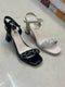 Ankle Straps Open Toes Block Heels